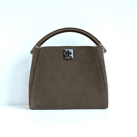 kate spade Handbags - Kate Spade Phoebe hare gray suede small handbag-BNWT! 🤩